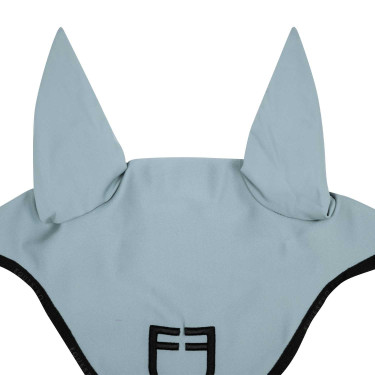 Bonnet anti-mouches en tissu technique avec logo GP Equestro édition limité Bleu ciel / noir