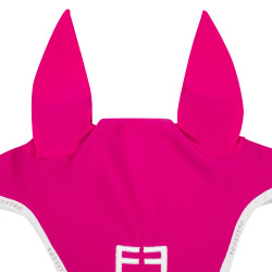 Bonnet anti-mouches en tissu technique avec logo GP Equestro Fuchsia / blanc Rose Bonnet anti-mouches en tissu technique avec logo GP Equestro Fuchsia / blanc Rose