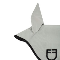 Bonnet anti-mouches en tissu technique avec logo GP Equestro Vert clair / noir Bonnet anti-mouches en tissu technique avec logo GP Equestro Vert clair / noir