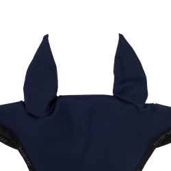 Bonnet anti-mouches en tissu technique avec logo GP Equestro Marine / noir Bonnet anti-mouches en tissu technique avec logo GP Equestro Marine / noir