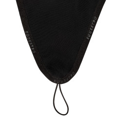 Bonnet anti-mouches en tissu technique avec attache au muserolle Equestro Noir / noir