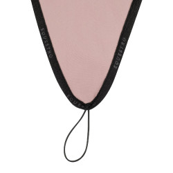 Bonnet anti-mouches en tissu technique avec attache au muserolle Equestro Rose cameo / noir