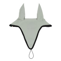 Bonnet anti-mouches en tissu technique avec attache au muserolle Equestro Noir / noir