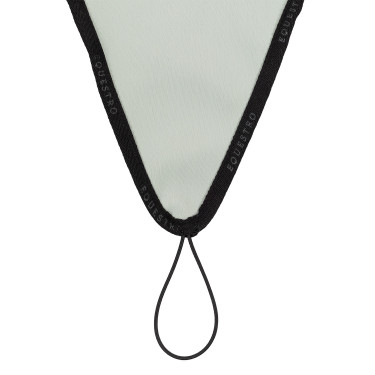 Bonnet anti-mouches en tissu technique avec attache au muserolle Equestro Vert clair / noir