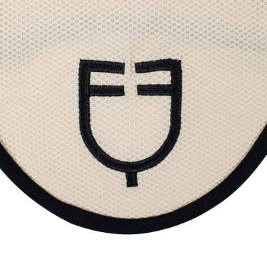 Bonnet anti-mouches en tissu perforé avec logo Black Line Edition Equestro Bonnet anti-mouches en tissu perforé avec logo Black Line Edition Equestro
