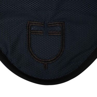 Bonnet anti-mouches en tissu perforé avec logo Black Line Edition Equestro Bonnet anti-mouches en tissu perforé avec logo Black Line Edition Equestro
