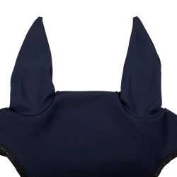 Bonnet anti-mouches en lycra avec logo en silicone Acavallo Bleu profond / noir Bleu marine Bonnet anti-mouches en lycra avec logo en silicone Acavallo Bleu profond / noir Bleu marine