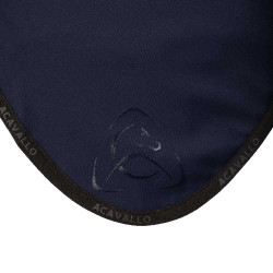 Bonnet anti-mouches en lycra avec logo en silicone Acavallo Bleu profond / noir Bleu marine Bonnet anti-mouches en lycra avec logo en silicone Acavallo Bleu profond / noir Bleu marine