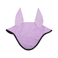 Bonnet anti-mouches en lycra avec logo en silicone Acavallo Lila / noir Violet