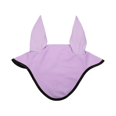 Bonnet anti-mouches en lycra avec logo en silicone Acavallo Lila / noir Violet Bonnet anti-mouches en lycra avec logo en silicone Acavallo Lila / noir Violet
