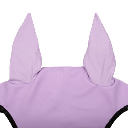 Bonnet anti-mouches en lycra avec logo en silicone Acavallo Lila / noir Violet Bonnet anti-mouches en lycra avec logo en silicone Acavallo Lila / noir Violet