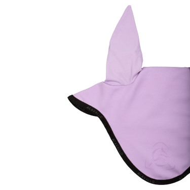 Bonnet anti-mouches en lycra avec logo en silicone Acavallo Lila / noir Violet Bonnet anti-mouches en lycra avec logo en silicone Acavallo Lila / noir Violet
