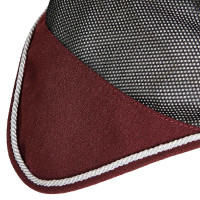 Bonnet anti-mouches en coton et tissu perforé Diamond Equestro Blanc Bonnet anti-mouches en coton et tissu perforé Diamond Equestro Blanc