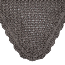 Bonnet anti-mouches en coton avec oreilles élastiques Equestro Gris