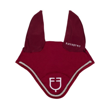 Bonnet anti-mouches en coton avec logo central New Style Equestro Bonnet anti-mouches en coton avec logo central New Style Equestro