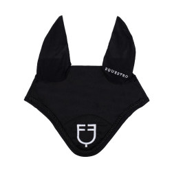 Bonnet anti-mouches en coton avec logo central New Style Equestro Noir