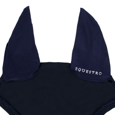 Bonnet anti-mouches en coton avec logo central New Style Equestro Bonnet anti-mouches en coton avec logo central New Style Equestro