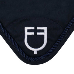 Bonnet anti-mouches en coton avec logo central New Style Equestro Marine Bleu marine