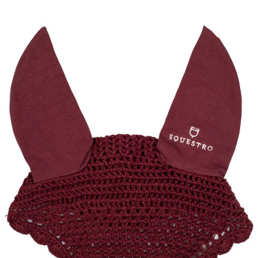 Bonnet anti-mouches en coton avec attache au licol Equestro Bonnet anti-mouches en coton avec attache au licol Equestro