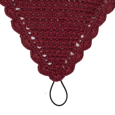 Bonnet anti-mouches en coton avec attache au licol Equestro Bonnet anti-mouches en coton avec attache au licol Equestro