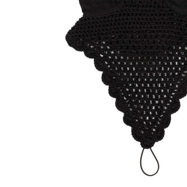 Bonnet anti-mouches en coton avec attache au licol Equestro Bonnet anti-mouches en coton avec attache au licol Equestro