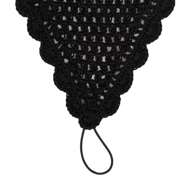 Bonnet anti-mouches en coton avec attache au licol Equestro Bonnet anti-mouches en coton avec attache au licol Equestro