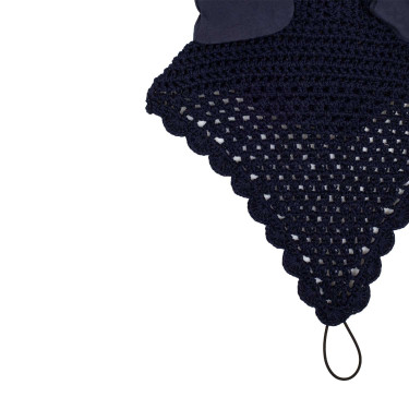 Bonnet anti-mouches en coton avec attache au licol Equestro Bonnet anti-mouches en coton avec attache au licol Equestro