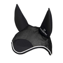 Bonnet anti-mouches en coton antibactérien Equestro Noir / noir Bonnet anti-mouches en coton antibactérien Equestro Noir / noir