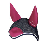Bonnet anti-mouches en coton antibactérien Equestro Noir / noir
