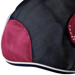Bonnet anti-mouches en coton antibactérien Equestro Marine / fuchsia Bleu