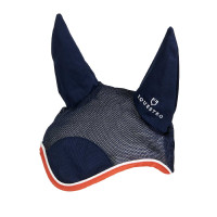 Bonnet anti-mouches en coton antibactérien Equestro Marine / rouge Bleu