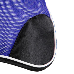 Bonnet anti-mouches en coton antibactérien Equestro Royal / noir Bleu