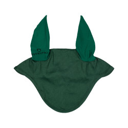 Bonnet anti-mouches collection basique avec oreilles élastiques Equestro Vert