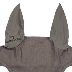 Bonnet anti-mouches collection basique avec oreilles élastiques Equestro Gris