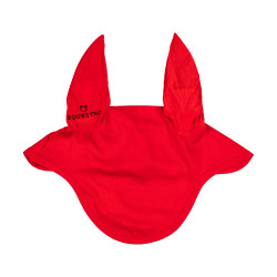 Bonnet anti-mouches collection basique avec oreilles élastiques Equestro Rouge