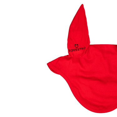 Bonnet anti-mouches collection basique avec oreilles élastiques Equestro Rouge Bonnet anti-mouches collection basique avec oreilles élastiques Equestro Rouge