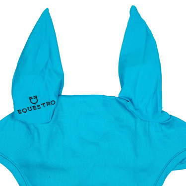 Bonnet anti-mouches collection basique avec oreilles élastiques Equestro Turquoise Bonnet anti-mouches collection basique avec oreilles élastiques Equestro Turquoise
