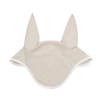 Bonnet anti-mouches logo multicolore White Line Edition Equestro Beige