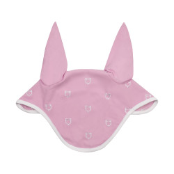 Bonnet anti-mouches logo multicolore White Line Edition Equestro Rose orchidée