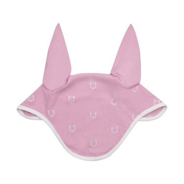Bonnet anti-mouches logo multicolore White Line Edition Equestro Rose orchidée Bonnet anti-mouches logo multicolore White Line Edition Equestro Rose orchidée