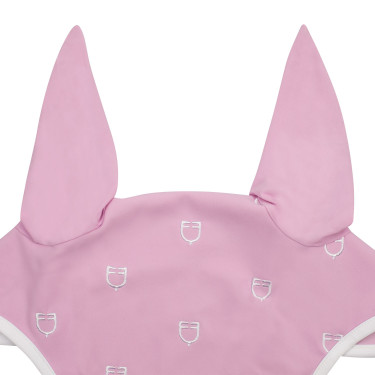 Bonnet anti-mouches logo multicolore White Line Edition Equestro Rose orchidée Bonnet anti-mouches logo multicolore White Line Edition Equestro Rose orchidée