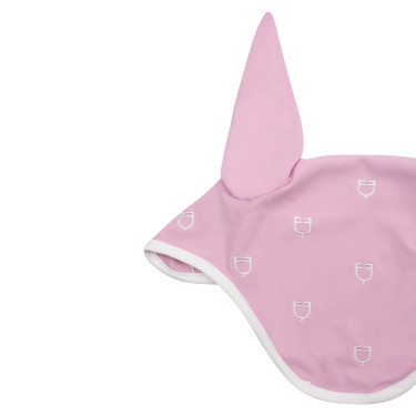 Bonnet anti-mouches logo multicolore White Line Edition Equestro Rose orchidée Bonnet anti-mouches logo multicolore White Line Edition Equestro Rose orchidée