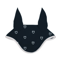 Bonnet anti-mouches logo multicolore White Line Edition Equestro Marine Bleu marine