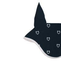 Bonnet anti-mouches logo multicolore White Line Edition Equestro Marine Bleu marine