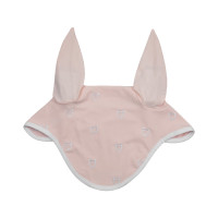 Bonnet anti-mouches logo multicolore White Line Edition Equestro Rose
