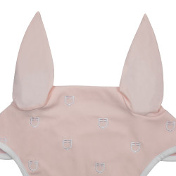Bonnet anti-mouches logo multicolore White Line Edition Equestro Rose
