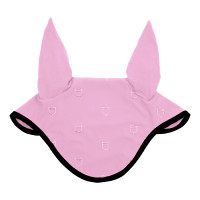 Bonnet anti-mouches logo multicolore Black Line Edition Equestro Rose orchidée