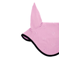 Bonnet anti-mouches logo multicolore Black Line Edition Equestro Rose orchidée