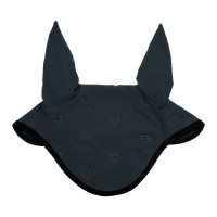 Bonnet anti-mouches logo multicolore Black Line Edition Equestro Marine Bleu marine
