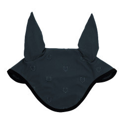 Bonnet anti-mouches logo multicolore Black Line Edition Equestro Marine Bleu marine